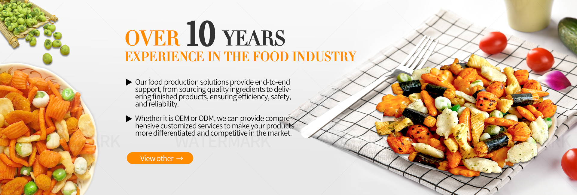 質 米のクラッカーの軽食 工場