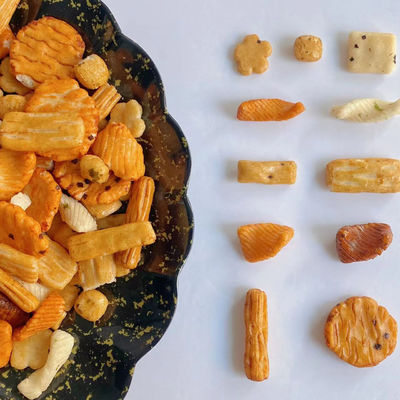 良い値段 大豆のSauseの唐辛子の米のクラッカーOEMのパッケージの日本の混合された米のクラッカー オンライン