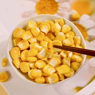凍結乾燥した甘いトウモロコシ 無遺伝子組み換え 100%天然 調理や軽食用