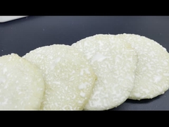 韓国の米のクラッカーの軽食を曇らす砂糖が付いている良質の焼かれた甘いビスケット