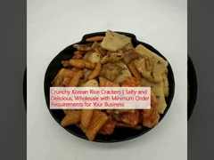 脆い韓国のライスクレイカー 塩味で美味しい 卸売で最低限の注文が必要